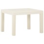 Set de muebles de jardín 3 piezas con cojines plástico blanco de vidaXL, Conjuntos de jardín - Ref: Foro24-315854, Precio: 12...