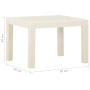 Set de muebles de jardín 3 piezas con cojines plástico blanco de vidaXL, Conjuntos de jardín - Ref: Foro24-315854, Precio: 12...