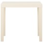 Mesa de jardín de plástico blanca 79x65x72 cm de vidaXL, Mesas de jardín - Ref: Foro24-315844, Precio: 61,77 €, Descuento: %