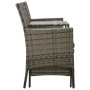 2 seater garden sofa with table and stools gray PE rattan by vidaXL, Outdoor sofas - Ref: Foro24-313593, Price: 278,07 €, Dis...