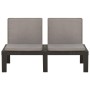 Garden bench with gray plastic cushions by vidaXL, garden benches - Ref: Foro24-315849, Price: 113,61 €, Discount: %