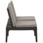 Garden bench with gray plastic cushions by vidaXL, garden benches - Ref: Foro24-315849, Price: 113,61 €, Discount: %