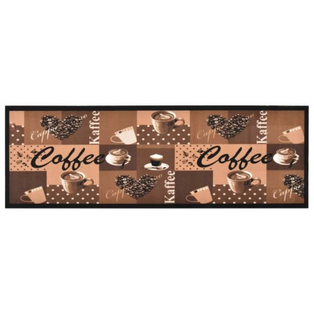 Coffee brown washable kitchen rug 60x180 cm by vidaXL, Doormats - Ref: Foro24-315971, Price: 34,88 €, Discount: %