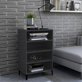 Bright gray plywood sideboard 57x35x90 cm by vidaXL, Sideboards - Ref: Foro24-806138, Price: 52,99 €, Discount: %