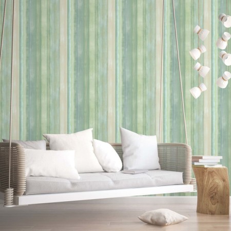 Evergreen Green Gradient Stripes Wallpaper by Noordwand, Painted paper - Ref: Foro24-434281, Price: 48,78 €, Discount: %