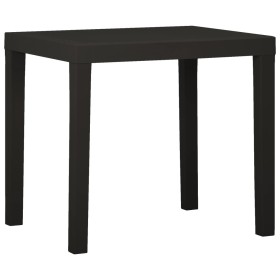 Anthracite grey plastic garden table 79x65x72 cm by vidaXL, Garden tables - Ref: Foro24-315845, Price: 67,99 €, Discount: %