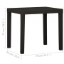 Anthracite grey plastic garden table 79x65x72 cm by vidaXL, Garden tables - Ref: Foro24-315845, Price: 72,09 €, Discount: %