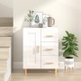 Glossy white plywood sideboard 69.5x34x90 cm by vidaXL, Sideboards - Ref: Foro24-812228, Price: 90,99 €, Discount: %