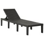 Anthracite gray plastic sun lounger by vidaXL, Loungers - Ref: Foro24-315827, Price: 111,90 €, Discount: %