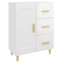 Glossy white plywood sideboard 69.5x34x90 cm by vidaXL, Sideboards - Ref: Foro24-812228, Price: 90,99 €, Discount: %