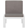 Silla de jardín con cojín plástico blanco de vidaXL, Sillas de jardín - Ref: Foro24-315846, Precio: 61,99 €, Descuento: %