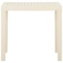 White plastic garden table 79x65x72 cm by vidaXL, Garden tables - Ref: Foro24-315842, Price: 60,92 €, Discount: %