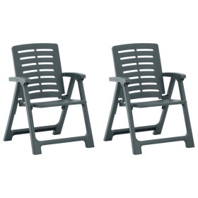 Garden chairs 2 units green plastic by vidaXL, Garden chairs - Ref: Foro24-315837, Price: 81,89 €, Discount: %