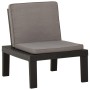 Garden chair with gray plastic cushion by vidaXL, Garden chairs - Ref: Foro24-315847, Price: 75,14 €, Discount: %