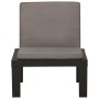 Garden chair with gray plastic cushion by vidaXL, Garden chairs - Ref: Foro24-315847, Price: 75,14 €, Discount: %