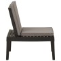 Garden chair with gray plastic cushion by vidaXL, Garden chairs - Ref: Foro24-315847, Price: 75,14 €, Discount: %