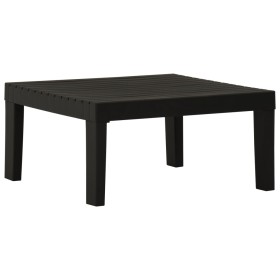 Gray plastic garden table by vidaXL, Garden tables - Ref: Foro24-315851, Price: 61,49 €, Discount: %