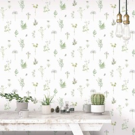 Evergreen Wallpaper Herbs And Flowers white by Noordwand, Painted paper - Ref: Foro24-434278, Price: 37,99 €, Discount: %