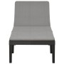 Lounger with anthracite gray plastic cushion by vidaXL, Loungers - Ref: Foro24-315829, Price: 139,08 €, Discount: %