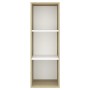 Mueble TV pared madera contrachapada blanco roble 37x37x107 cm de vidaXL, Muebles TV - Ref: Foro24-805485, Precio: 47,99 €, D...