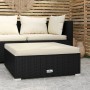 Garden footstool with gray synthetic rattan cushion 70x70x30 cm by vidaXL, Modular outdoor sofas - Ref: Foro24-317492, Price:...