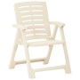 Garden chairs, 4 units, white plastic by vidaXL, Garden chairs - Ref: Foro24-315839, Price: 143,99 €, Discount: %