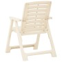 Garden chairs, 4 units, white plastic by vidaXL, Garden chairs - Ref: Foro24-315839, Price: 143,99 €, Discount: %