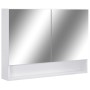 Armario de baño con espejo MDF blanco 80x15x60 cm de vidaXL, Tocadores de baño - Ref: Foro24-323604, Precio: 121,17 €, Descue...