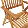 Folding garden chairs 3 pcs solid acacia wood cushions by vidaXL, Garden chairs - Ref: Foro24-3064105, Price: 257,99 €, Disco...