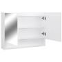 Armario de baño con espejo MDF blanco 80x15x60 cm de vidaXL, Tocadores de baño - Ref: Foro24-323604, Precio: 121,17 €, Descue...