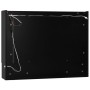 Armario de baño con espejo negro 80x15x60 cm de vidaXL, Tocadores de baño - Ref: Foro24-323605, Precio: 118,40 €, Descuento: %