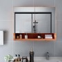 Mueble de baño con espejo LED MDF roble 80x15x60 cm de vidaXL, Tocadores de baño - Ref: Foro24-323606, Precio: 126,75 €, Desc...