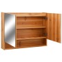 Mueble de baño con espejo LED MDF roble 80x15x60 cm de vidaXL, Tocadores de baño - Ref: Foro24-323606, Precio: 126,75 €, Desc...