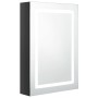 Armario de baño con espejo LED negro brillante 50x13x70 cm de vidaXL, Tocadores de baño - Ref: Foro24-326489, Precio: 166,41 ...