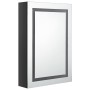 Armario de baño con espejo LED negro brillante 50x13x70 cm de vidaXL, Tocadores de baño - Ref: Foro24-326489, Precio: 166,41 ...