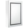 Armario de baño con espejo LED blanco brillante 50x13x70 cm de vidaXL, Tocadores de baño - Ref: Foro24-326494, Precio: 145,85...