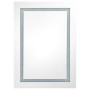 Armario de baño con espejo LED blanco brillante 50x13x70 cm de vidaXL, Tocadores de baño - Ref: Foro24-326494, Precio: 140,00...