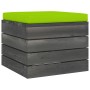 Pallet ottoman for garden with pine wood cushion by vidaXL, Modular outdoor sofas - Ref: Foro24-3061706, Price: 69,09 €, Disc...