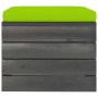 Pallet ottoman for garden with pine wood cushion by vidaXL, Modular outdoor sofas - Ref: Foro24-3061706, Price: 69,09 €, Disc...