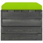 Pallet ottoman for garden with pine wood cushion by vidaXL, Modular outdoor sofas - Ref: Foro24-3061706, Price: 69,09 €, Disc...