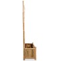 Garden planter with bamboo trellis 70 cm by vidaXL, Pots and planters - Ref: Foro24-43714, Price: 73,99 €, Discount: %