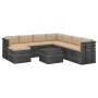 Garden pallet furniture 9 pieces cushions solid pine wood by vidaXL, Garden sets - Ref: Foro24-3062070, Price: 835,86 €, Disc...