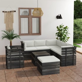 Pallet furniture for garden 8 pcs solid pine wood cushions by vidaXL, Garden sets - Ref: Foro24-3062033, Price: 755,99 €, Dis...