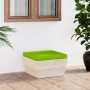 Garden pallet ottoman with cushion made of impregnated fir wood by vidaXL, Modular outdoor sofas - Ref: Foro24-3063383, Price...