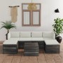 Pallet furniture for garden 7 pcs solid pine wood cushions by vidaXL, Garden sets - Ref: Foro24-3061973, Price: 602,13 €, Dis...