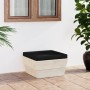 Garden pallet ottoman with impregnated fir wood cushion by vidaXL, Modular outdoor sofas - Ref: Foro24-3063379, Price: 60,37 ...