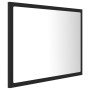 Glossy gray acrylic bathroom mirror 60x8.5x37 cm by vidaXL, bathroom vanities - Ref: Foro24-804918, Price: 36,06 €, Discount: %