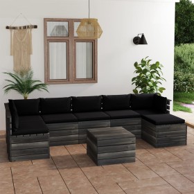 Pallet furniture for garden 8 pcs solid pine wood cushions by vidaXL, Garden sets - Ref: Foro24-3062026, Price: 736,13 €, Dis...