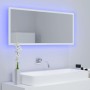 White acrylic LED bathroom mirror 100x8.5x37 cm by vidaXL, bathroom vanities - Ref: Foro24-804940, Price: 46,92 €, Discount: %