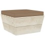 Garden pallet ottoman with impregnated fir wood cushion by vidaXL, Modular outdoor sofas - Ref: Foro24-3063380, Price: 60,55 ...